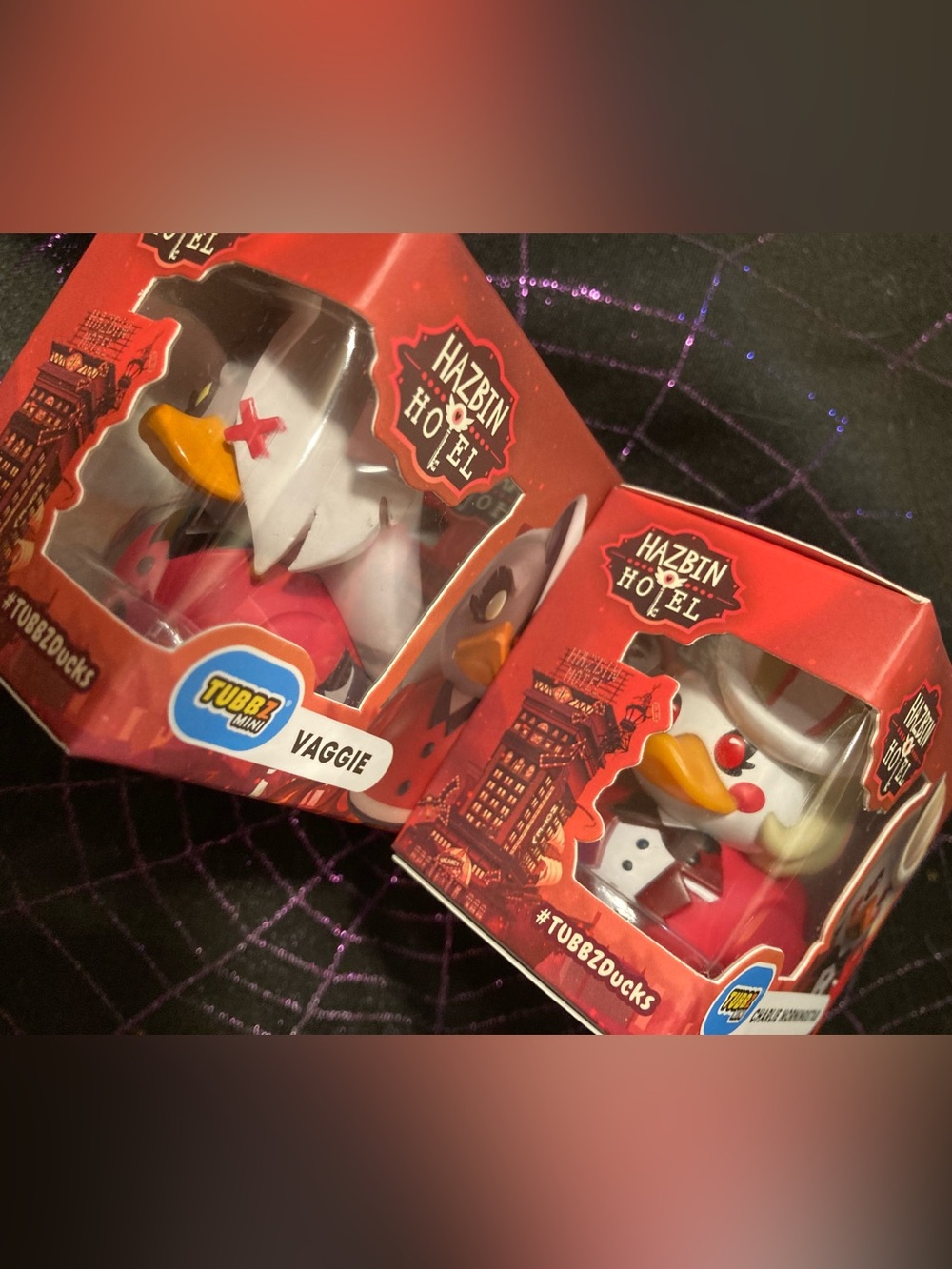 Vaggie and Charlie Collectible Tubbz Ducks Set Hazbin Hotel